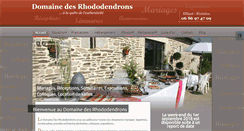 Desktop Screenshot of domainedesrhododendrons.com
